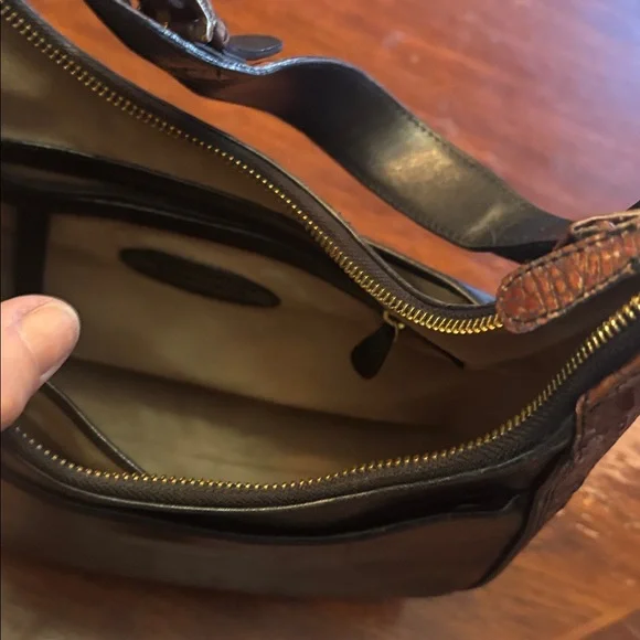 Brahmin Black and Brown Women’s Messenger Bag - Picture 5 of 5